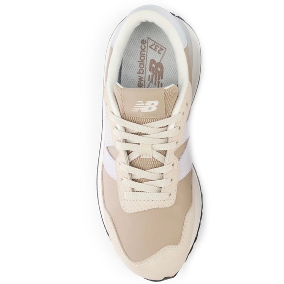 New Balance 237 Women’s 70’s Retro Athletic Running Shoes Sneaker White/Tan - Picture 4 of 6